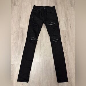 AMIRI MX1 Bandana Jeans In Black Sz 30